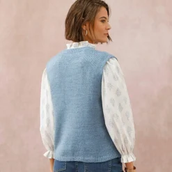 Gilet boutonné sans manches