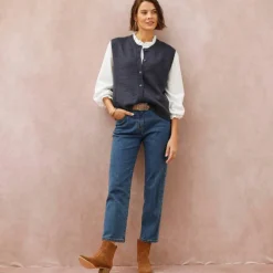 Gilet boutonné sans manches