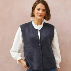 Gilet boutonné sans manches