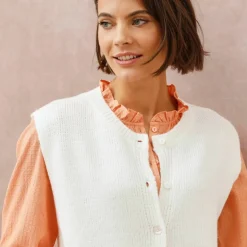 Gilet boutonné sans manches