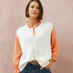 Gilet boutonné sans manches