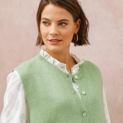 Gilet boutonné sans manches