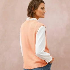 Gilet boutonné sans manches