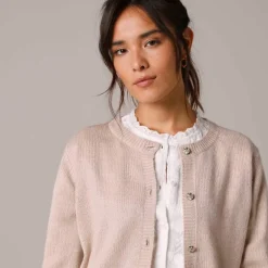 Gilet boutons fantaisie, toucher doux