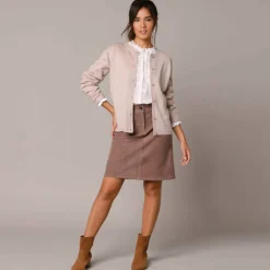 Gilet boutons fantaisie, toucher doux