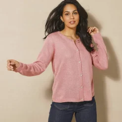 Gilet boutons fantaisie, toucher doux