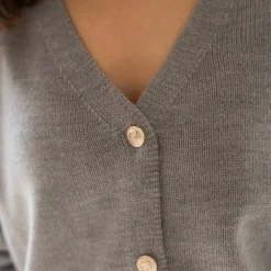Gilet à boutons officier, volume loose
