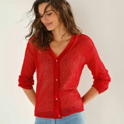 Gilet en maille fantaisie