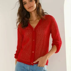 Gilet en maille fantaisie