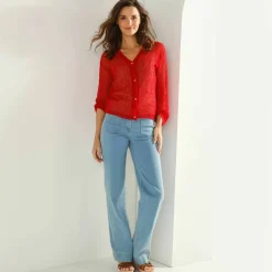Gilet en maille fantaisie