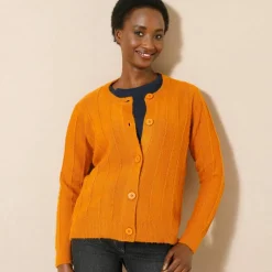 Gilet maille effet rayures