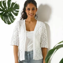 Gilet maille fantaisie