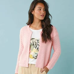 Gilet paletot maille fantaisie, Spécial Petites