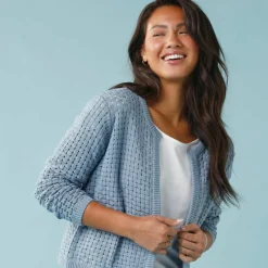 Gilet paletot maille fantaisie, Spécial Petites