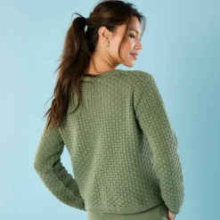 Gilet paletot maille fantaisie, Spécial Petites