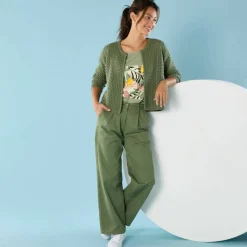 Gilet paletot maille fantaisie, Spécial Petites