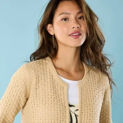 Gilet paletot maille fantaisie, Spécial Petites