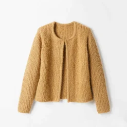 Gilet paletot Spécial Petites, maille poilue
