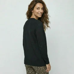 Gilet porter ouvert, maille toucher doux