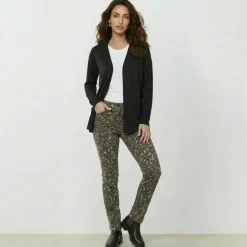 Gilet porter ouvert, maille toucher doux