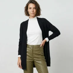 Gilet porter ouvert, manches longues