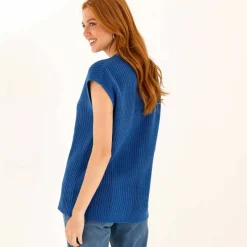 Gilet sans manches boutonné