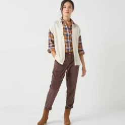 Gilet sans manches, maille fantaisie