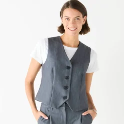 Gilet sans manches, uni