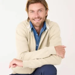 Gilet zippé col montant en maille milano