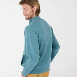 Gilet zippé col montant en maille milano