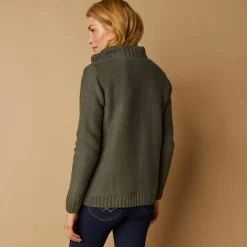 Gilet zippé 30% laine fourré 