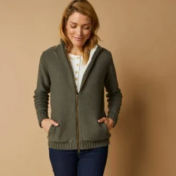 Gilet zippé 30% laine fourré 
