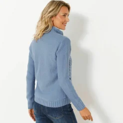 Gilet zippé torsadé, doublé maille peluche