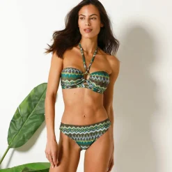 Haut de maillot de bain forme bandeau irisé ligne Loma - sans armatures
