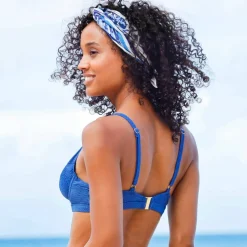 Haut de maillot de bain forme corbeille Calayo, avec armatures