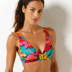 Haut de maillot de bain forme foulard imprimé Cayetana - sans armatures