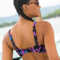 Haut de maillot de bain forme minimiseur imprimé Lokia - avec armatures flexibles