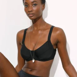 Haut de maillot de bain forme minimiseur uni Solaro - avec armatures flexibles