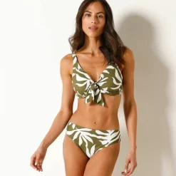 Haut de maillot de bain imprimé forme foulard Olguita - avec armatures