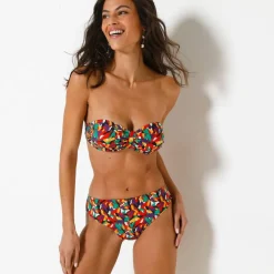 Haut de maillot de bain Toboki imprimé avec armatures - forme bandeau