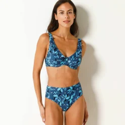 Haut de maillot de bain volanté forme foulard Lokia - avec armatures flexibles