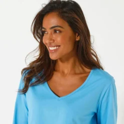 Haut de pyjama manches longues uni