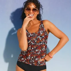 Haut de tankini adapté post-opératoire imprimé Tarafa