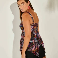 Haut de tankini asymétrique Sagua