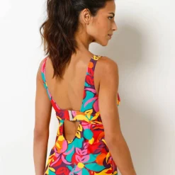 Haut de tankini forme foulard imprimé Cayetana - coques amovibles