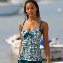 Haut de tankini imprimé Tanza
