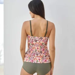 Haut de tankini imprimé Tanza