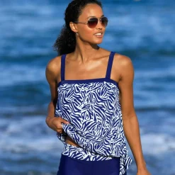 Haut de tankini imprimé zèbre