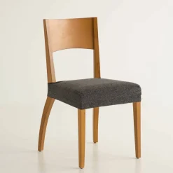 Housse assise de chaise extensible jacquard chiné