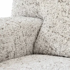 Housse bi-extensible microfibre effet faux uni pour fauteuil et canapé